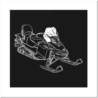 Cool Snowmobile Posters and Art